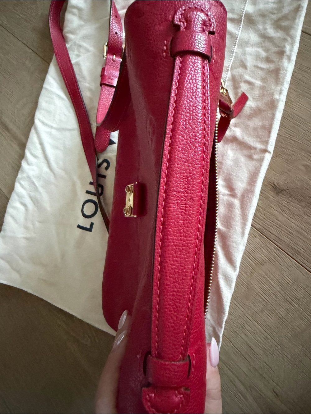 Louis Vuitton Pochette Metis Red Monogram Crossbody Bag - Picture 5 of 10